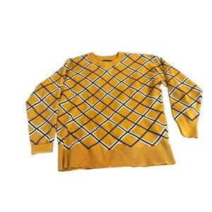 Tahari Diamond Mustard/Yellow Sweater